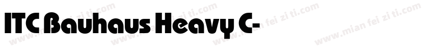 ITC Bauhaus Heavy C字体转换